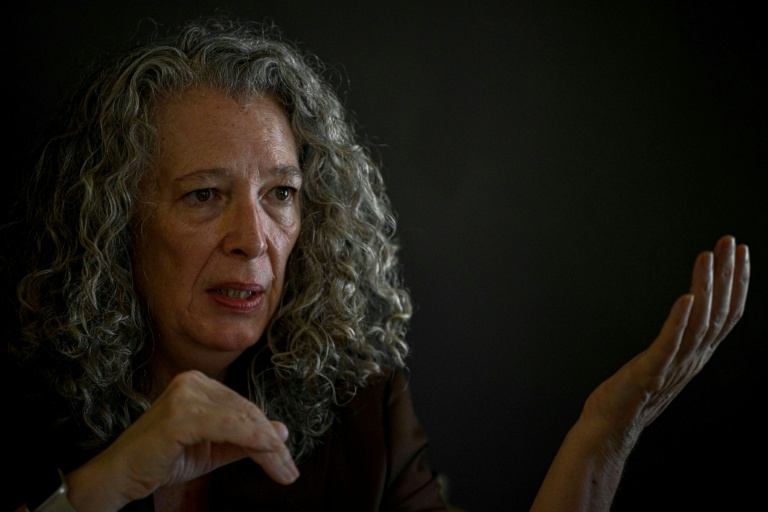 La coordinatrice de l'Onu au Soudan, Denise Brown, lors d'un entretien avec l'AFP, le 16 avril 2026 à Khartoum, au Soudan