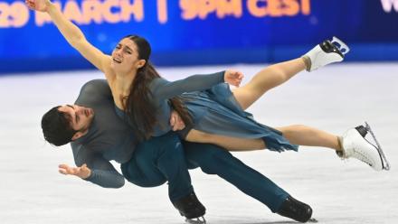 Laurence Fournier Beaudry et Guillaume Cizeron à Prague le 28 mars 2026