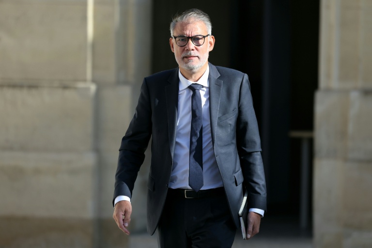 Olivier Faure, premier secrétaire du Parti socialiste (PS), arrive au palais de l'Elysée, à Paris, le 18 septembre 2026