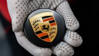 le logo Porsche, Stuttgart - Zuffenhausen, mars 2025 