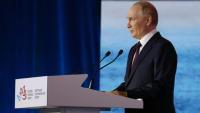 Le président russe Vladimir Poutine lors du Forum économique de l'Est à Vladivostok, le 5 septembre 2025 dans l'Extrême-Orient russe