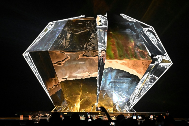 Le chanteur israélien Noam Bettan lors des répéitions pour la première demi-finale de l'Eurovision 2026 à Vienne, en Autriche, le 11 mai 2026