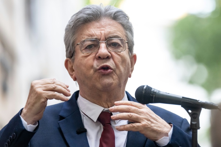 Jean-Luc Mélenchon, chef de file de LFI, le 7 mai 2026 à Marseille
