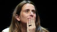 La secrétaire nationale du parti "Les Ecologistes", Marine Tondelier, participe à un débat à Montrouge, au sud de Paris, le 22 juin 2026