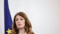 La porte-parole du gouvernement et ministre déléguée à l'Energie Maud Bregeon lors d'une conférence de presse le 21 mai 2026 à Paris
