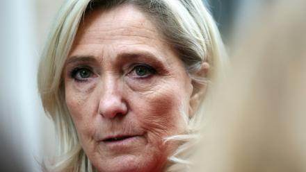 Marine Le Pen à Paris, le 3 octobre 2025