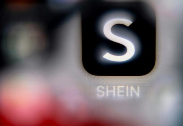 Le logo de l'application Shein, à Francfort le 16 avril 2025