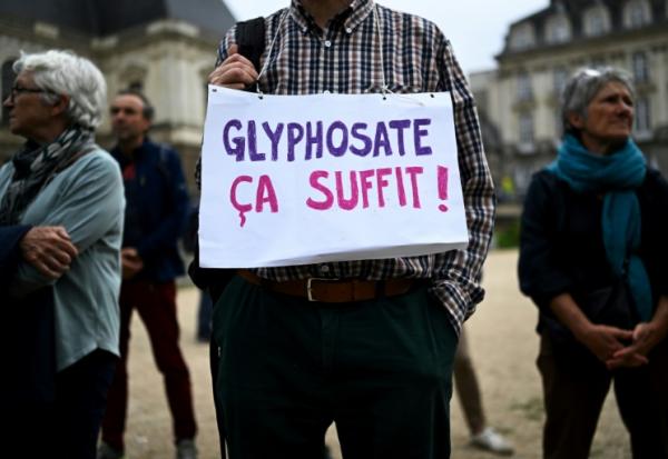 Une manifestation contre l'usage du glyphosate, à Rennes, le 12 octobre 2023