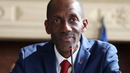 Le maire de Saint-Denis Bally Bagayoko le 21 mars 2026 à Saint-Denis