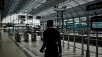 Les quais déserts de la gare Saint-Jean à Bordeaux lors d'une grève nationale des cheminots de la SNCF, le 10 juin 2026 en Gironde
