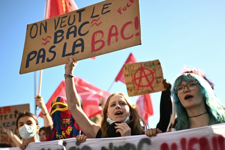 Manifestation lycéenne à Bordeaux, le 8 octobre 2026
