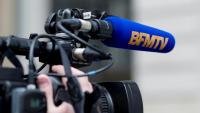 Une caméra de BFMTV à Paris le 3 avril 2015