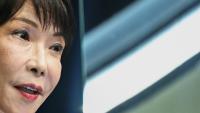 La Première ministre japonaise, Sanae Takaichi lors d'une conférence de presse à l'issue d'un remaniement ministériel, au siège du gouvernement à Tokyo, le 17 septembre 2026