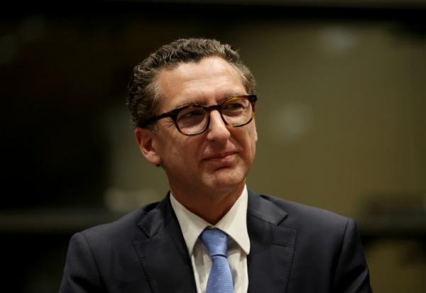 Le président du directoire de Canal+ Maxime Saada le 1er avril 2024 à l'Assemblée nationale à Paris