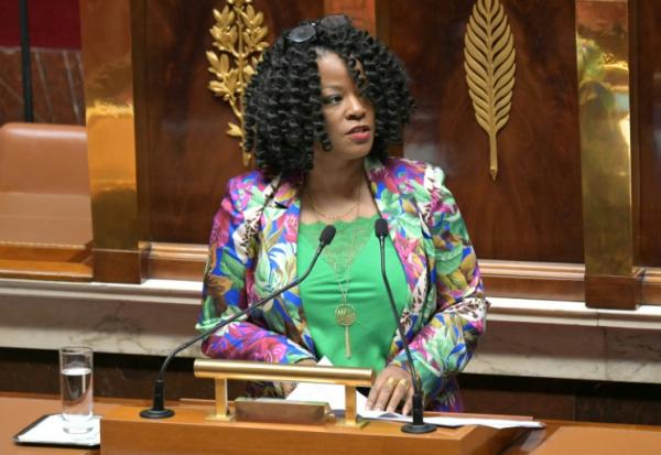 La députée PS de la Martinique Beatrice Bellay à l'Assemblée nationale, le 23 janvier 2025