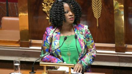 La députée PS de la Martinique Beatrice Bellay à l'Assemblée nationale, le 23 janvier 2025