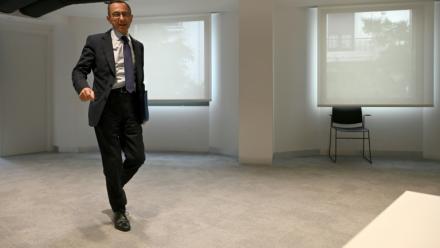 Bruno Retailleau lors d'un déplacement à Madrid, le 22 juin 2026