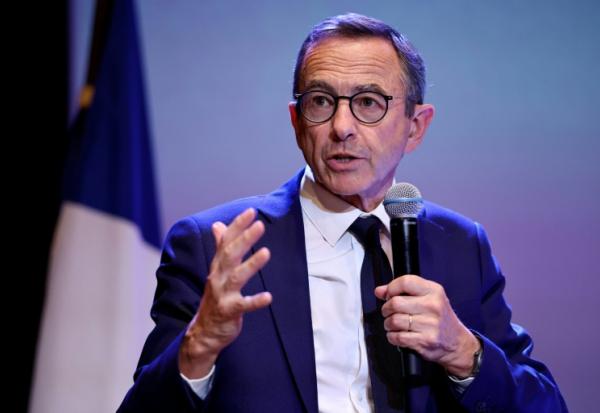 Bruno Retailleau, président des Républicains (LR) et candidat àla présidentielle de 2027, le 31 août 2026 à Boulogne-Billancourt, près de Paris