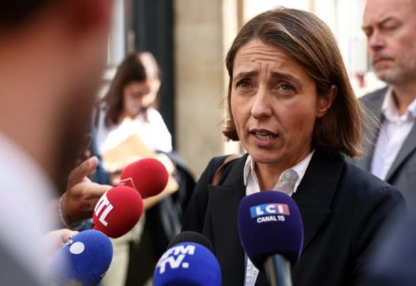 La secrétaire générale de la CGT Sophie Binet à Paris, le 15 septembre 2025