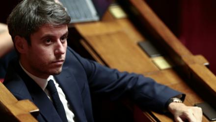 Le patron du parti Renaissance Gabriel Attal à l'Assemblée nationale le 31 octobre 2025