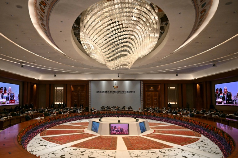 Réunion des ministres des Affaires étrangères des BRICS à New Delhi, en Inde, le 14 mai 2026