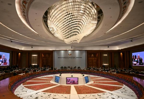 Réunion des ministres des Affaires étrangères des BRICS à New Delhi, en Inde, le 14 mai 2026