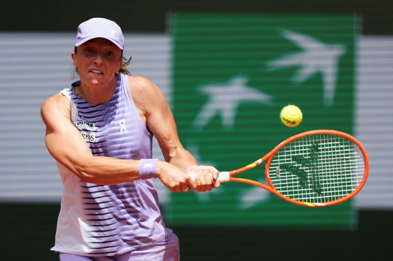 La Polonaise Iga Swiatek face à sa compatriote Magda Linette, le 29 mai 2026 à Roland-Garros