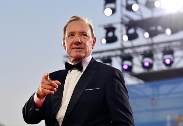 L'acteur américain Kevin Spacey lors de la 82e Mostra de Venise, au Lido de Venise, le 31 août 2025