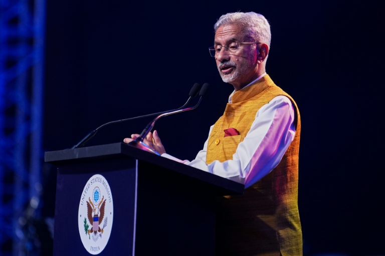 Le ministre indien des Affaires étrangères, Subrahmanyam Jaishankar, prend la parole à New Delhi, le 24 mai 2026