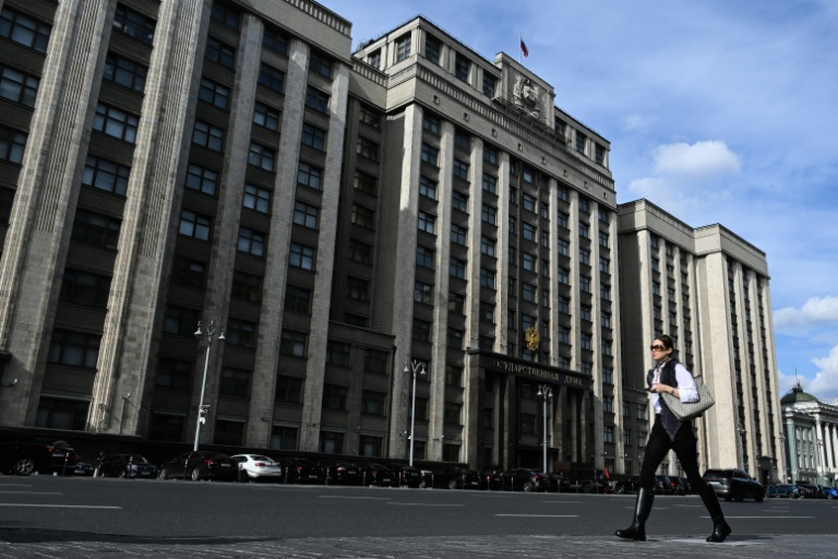 Le bâtiment de la Duma, chambre basse du Parlement russe, à Moscou le 14 septembre 2026