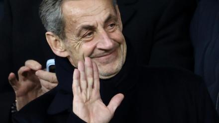 L'ancien président Nicolas Sarkozy, le 26 novembre 2025 au Parc des Princes à Paris