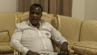 Le président du Congo, Denis Sassou Nguesso, lors d'un entretien avec l'AFP à Dolisie, au Congo, le 1er mars 2026