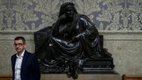 L'ancien maire de Saint-Étienne, Gaël Perdriau, au palais de justice lors de son procès en appel dans l'affaire de chantage à la sextape devant la cour d'appel de Lyon, le 8 juin 2026
