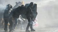 Lors de la manifestation "No-G7" à Genève, le 14 juin 2026