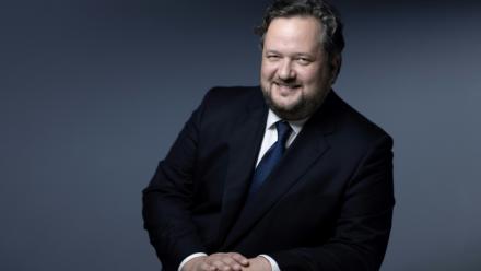 Le directeur général de la Société Générale Slawomir Krupa, à Paris le 12 mai 2023