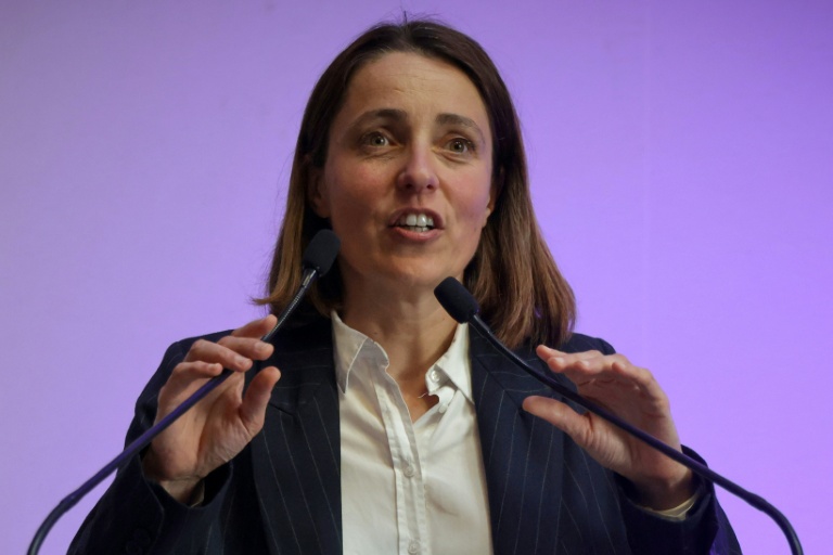 La secrétaire générale de la CGT Sophie Binet, le 13 avril 2026 à Paris