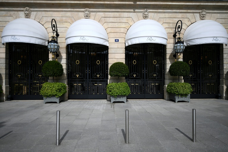 L'hôtel Ritz à Paris, le 21 avril 2020