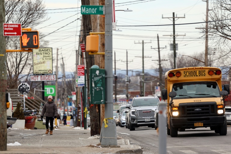Une rue de Staten Island, à New York, le 23 janvier 2026