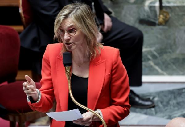 La ministre de la Transition écologique Agnès Pannier-Runacher à l'Assemblée nationale, le 9 avril 2025 à Paris