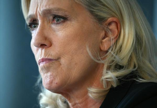 La candidate RN à la présidentielle Marine Le Pen à Moissac dans le Tarn-et-Garonne le 12 octobre 2026