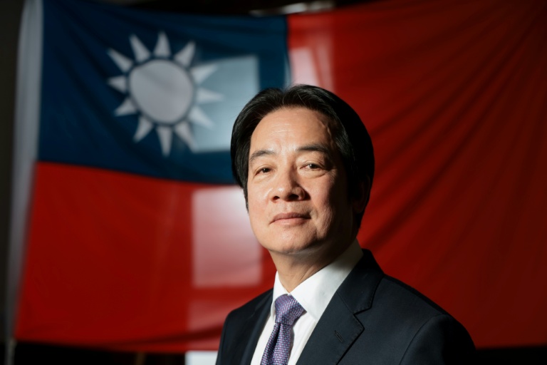 Le président taïwanais Lai Ching-te lors d'une interview avec l'AFP, le 10 février 2026 à Taipei