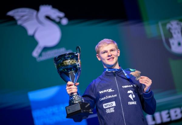 Le Français Félix Lebrun sacré champion d'Europe de tennis de table, le 18 octobre 2026 à Ljubljana