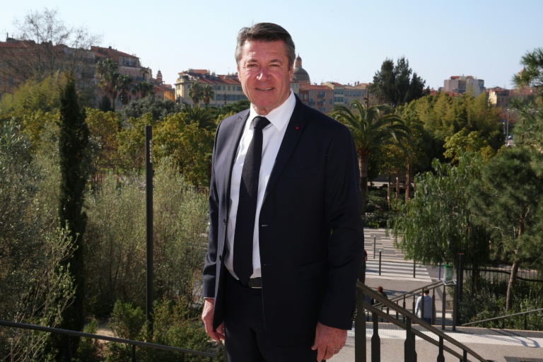 Le maire de Nice et candidat à sa réélection, Christian Estrosi, le 26 février 2026 à Nice, dans les Alpes-Maritimes