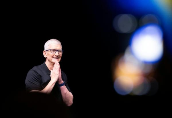 Le patron d'Apple Tim Cook lors d'un événement à Cupertino, en Californie, le 9 septembre 2025