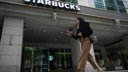 Un café Starbucks à Séoul, le 26 mai 2026 en Corée du Sud