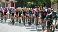 Les coureuses du Tour de France lors du départ de la dernière étape, le 9 août 2026 à Nice
