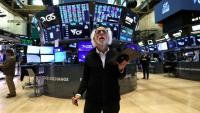 Un opérateur à la Bourse de New York, le 11 août 2025