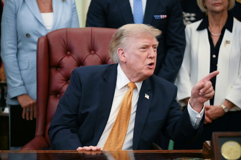 Le président américain Donald Trump dans le Bureau ovale de la Maison Blanche, à Washington, le 3 août 2026