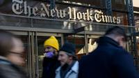 Le siège du New York Times à New York, en février 2022