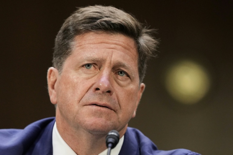 Le procureur américain Jay Clayton lors de son audition devant la commission du renseignement du Sénat en vue de la confirmation de sa nomination comme directeur du renseignement national, à Washington, le 15 juillet 2026